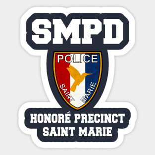 Death in Paradise San Marie Police Sticker